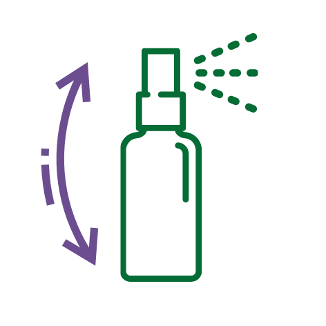 Agitez notre spray Sweet Block anti-sucre afin de pouvoir l'utiliser dans les meilleurs conditions. Stop au sucre