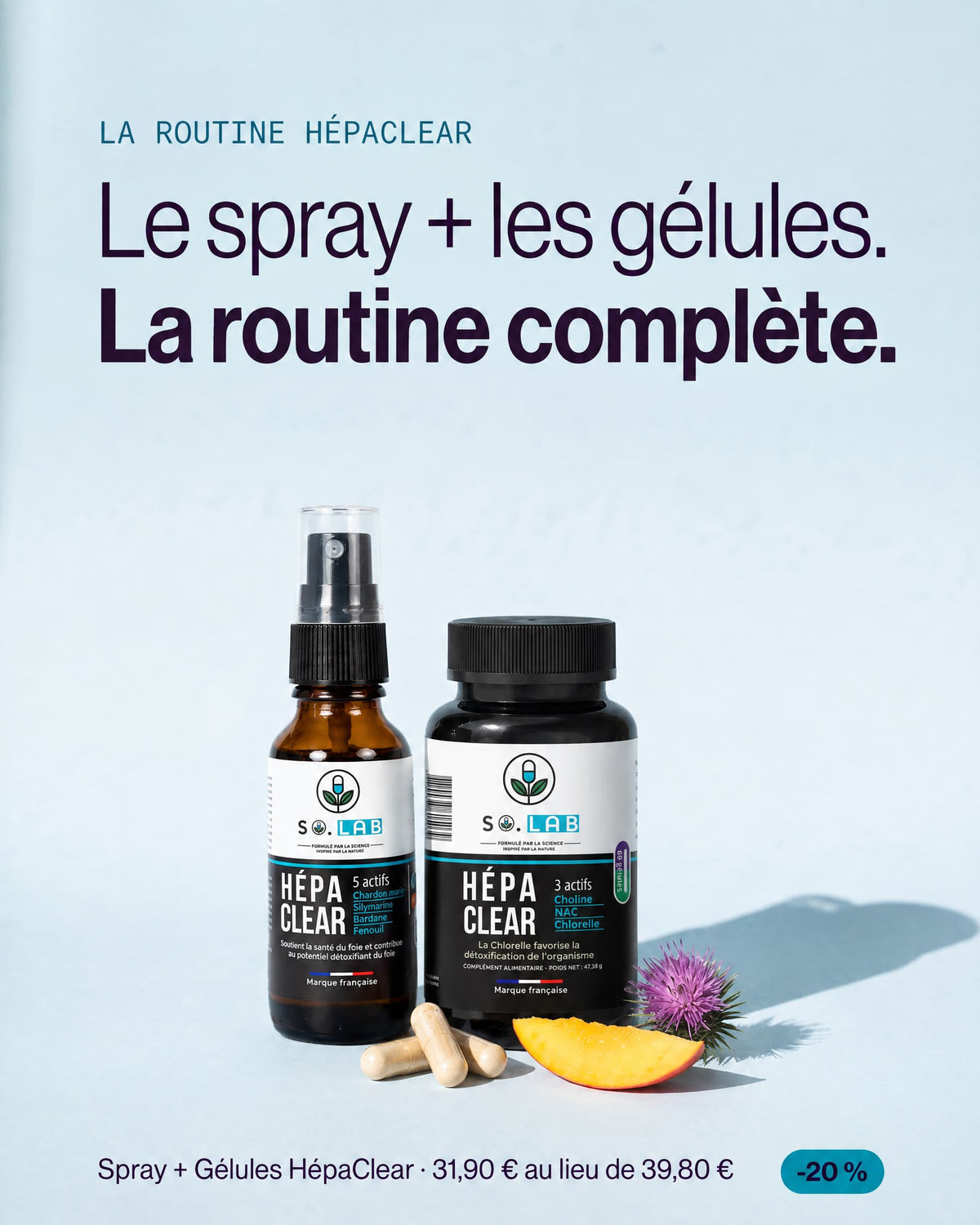 Pack HÉPACLEAR - La routine complète soutien hépatique