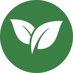 Icône de plante symbolisant une composition naturelle à base d’actifs végétaux