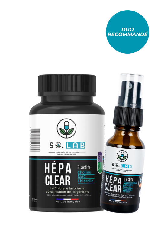 Pack HepaClear Cure soutien hépatique de votre foie et digestion naturelle en format cure complète